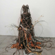 Chiara Camoni, Sister #2, 2020, terracotta policroma, ferro, legno, erbe e fiori secchi