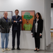 In foto da sinistra a destra: Franco Noero (Galleria Franco Noero), Luigi Cerutti (Segretario Generale Fondazione per l’Arte Moderna e Contemporanea CRT), Marcella Beccaria (vice direttrice Castello di Rivoli Museo d’Arte Contemporanea). Ph. Carolina Lemmi